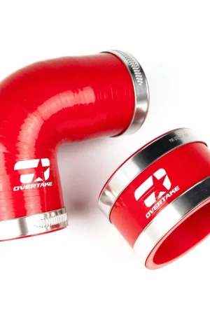 Top Rated Overtake Top Mount Intercooler Silicone Coupler Kit Red 2002-2007 WRX / 2004-2021 STI