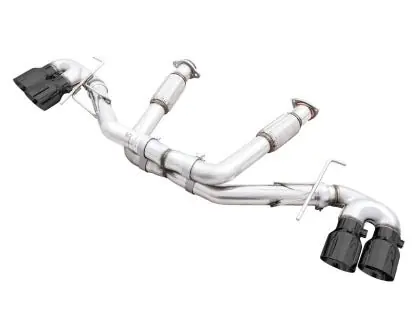 Luxury AWE Track Edition Catback Exhaust w/ Diamond Black Tips 2020-2025 Chevrolet Corvette