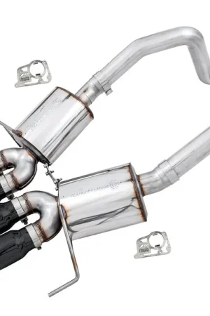 Genuine AWE Touring Edition Axleback Exhaust w/ Diamond Black Tips (includes AWE AFM valve simulators) 2014-2019 Chevrolet Corvette