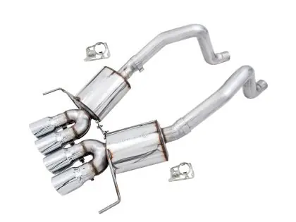 Final Sale AWE Touring Edition Axleback Exhaust w/ Chrome Silver Tips (includes AWE AFM valve simulators) 2014-2019 Chevrolet Corvette