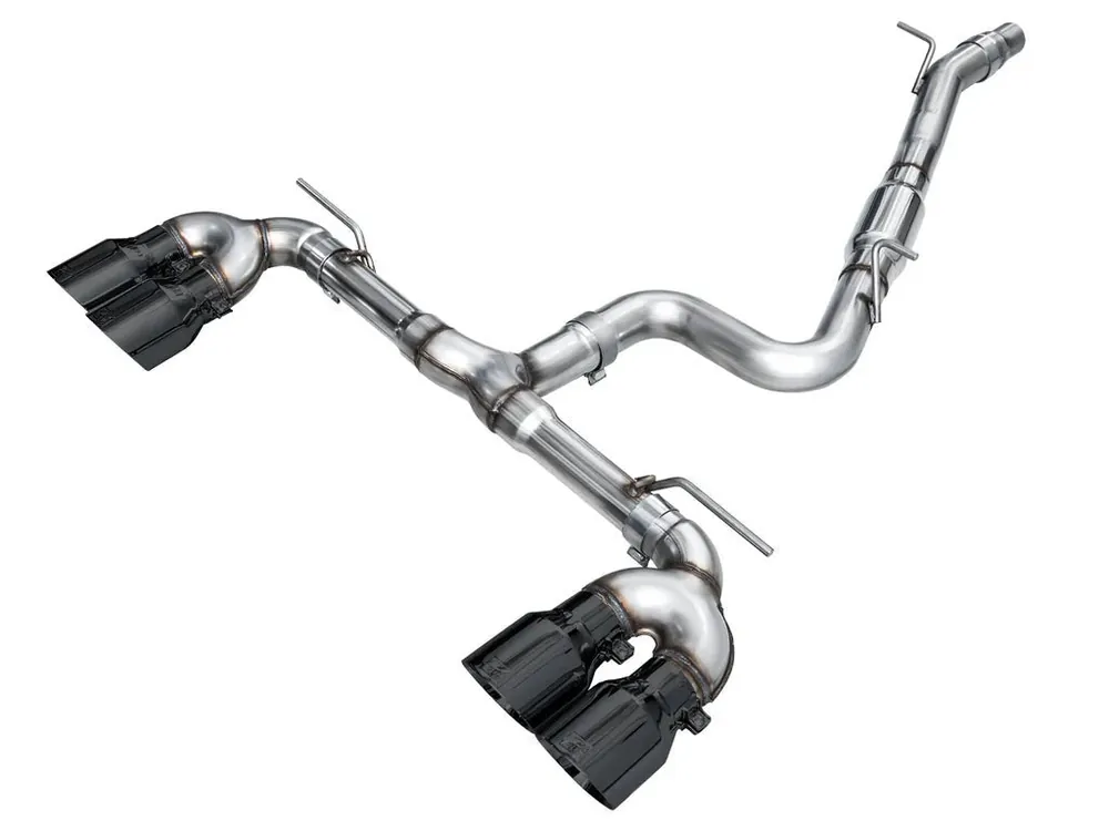 Clearance AWE Track Edition Catback Exhaust w/ Diamond Black Tips 2022-2024 Volkswagen Golf R