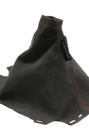 Cheap DARKMATTERX Alcantara Shift Boot Charcoal Black w/ Red Stitching 2015-2021 WRX