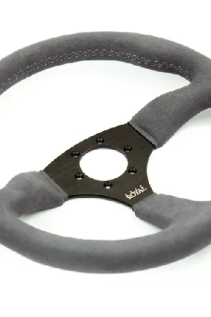 Grip Royal Ace 350mm Deep Dish Steering Wheel w/ Grey Suede Grip and Grey Stitching Trending
