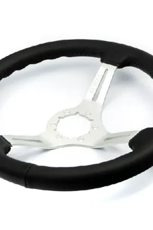 Grab Now Grip Royal Class 350mm Deep Dish Steering Wheel w/ Leather Grip