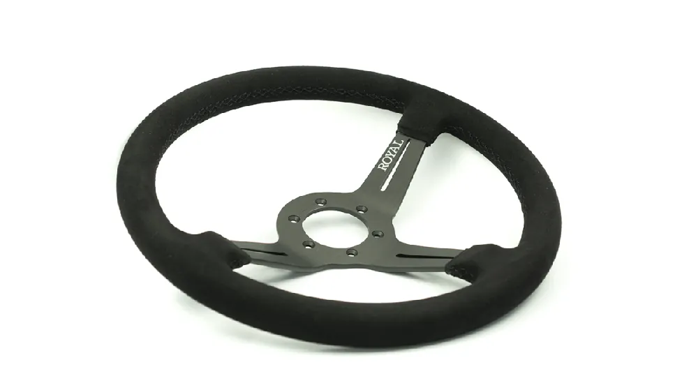 Grip Royal Knight II 350mm Deep Dish Steering Wheel w/ Synthetic Suede Grip Mega Sale