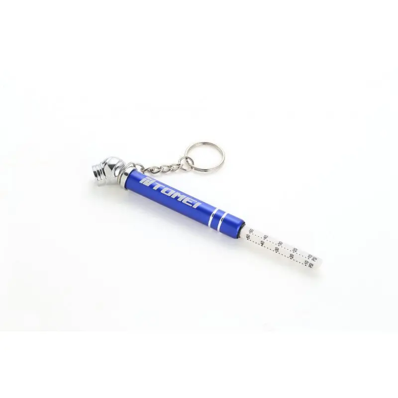 Tomei Mini Tire Pressure Gauge Keychain - Blue Price Cut