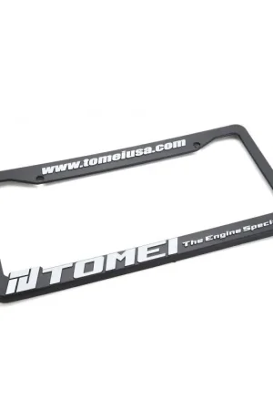 Budget Tomei License Plate Frame - Black w/ White Logo