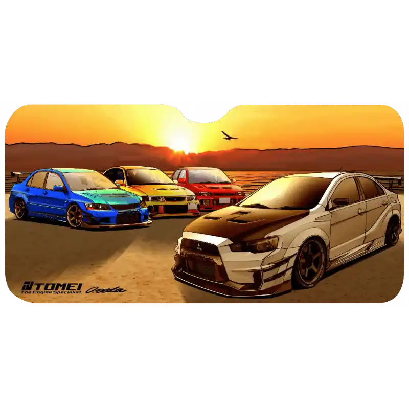 Tomei Evo Sunset Lake Kawaguchi Sun Shade Free Shipping