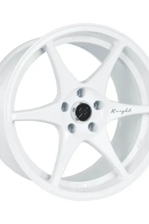 Stage Wheels Knight White 18x9.5 5x114 35mm Offset 2015-2024 WRX / 2011-2021 STI Super Sale