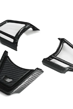 Money Back Guarantee Axis Parts Dry Carbon Steering Wheel Trim Covers for use w/ JDM Lower Trim Cover 2022-2024 WRX
