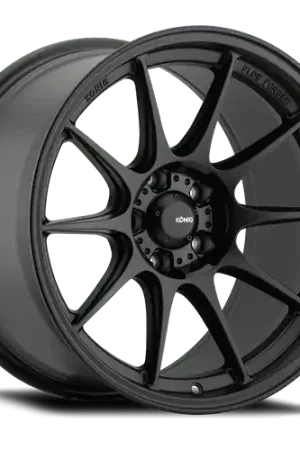 Konig Dekagram 5x114.3 19x10.5+23 Semi-Matte Black Authentic