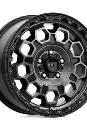 KMC KM545 TREK 6X139.7 17X8 +20 SATIN BLACK WITH GRAY TINT Holiday Sale