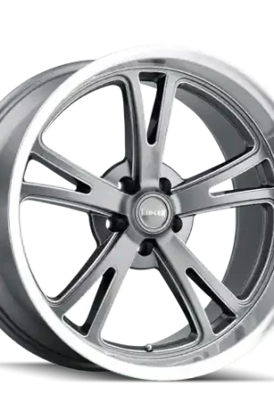 Ridler Type 606 5x120.65 20x8.5+0 Grey W/Milled Spokes & Diamond Lip Modern