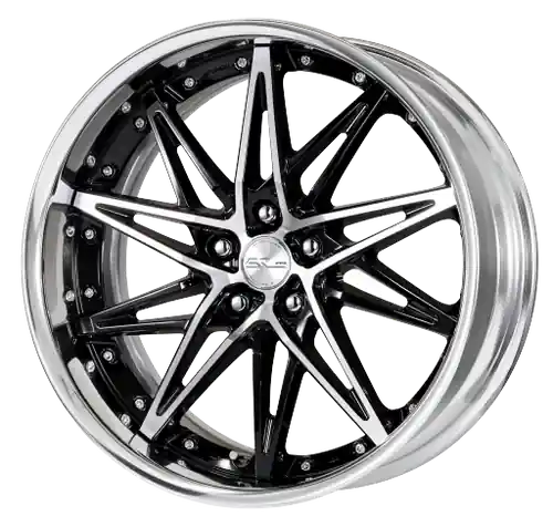 Professional Grade Work Schwert Sg1 5x120 19x9+30 A Disk Black Cut Clear