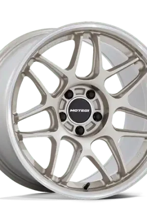 Motegi MR158 TSUBAKI 5X120 18x10.5 +25 MOTORSPORT GOLD W/ MACHINED LIP Trusted Brand