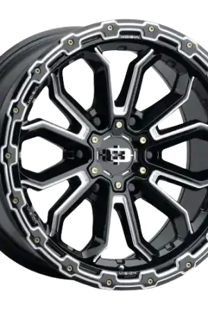 Vision Off-Road 405 Korupt 6x139.7 20x9+12 Gloss Black Milled Spoke Handmade