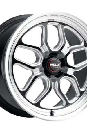 Discount WELD Performance Laguna Drag 5x120.7 17x5 -10 Gloss Black/Milled Diamond Cut Lip