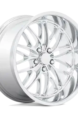 US Mag 1PC U140 SANTA CRUZ 5X120.65 20X8.5 +6 CHROME Exclusive