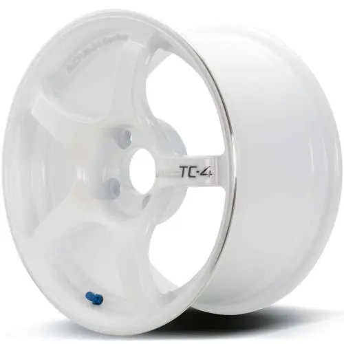 Advan Racing TC4 5x100 18x8.0 +47 RACING WHITE METALLIC & RING Free Returns