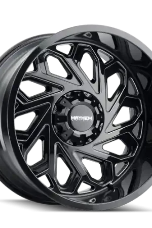 Top Rated Mayhem Essex 8112 6x135/6x139.7 20x10-19 Gloss Black/Milled Spokes