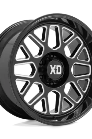 XD XD849 GRENADE 2 8X165.1 20X9 +0 GLOSS BLACK MILLED Free Returns