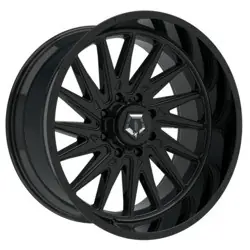 TIS 547B 8X180 24x14 -76 Gloss Black w/Milled Lip Logo Secure Checkout