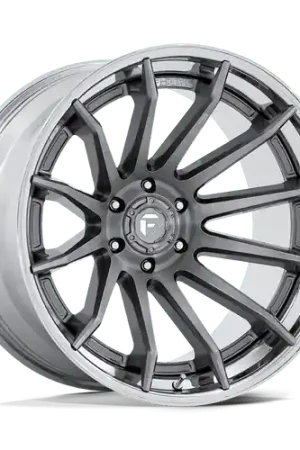 Fuel 1PC FC403 BURN 6X139.7 20x10 -18 PLATINUM WITH CHROME LIP High Quality