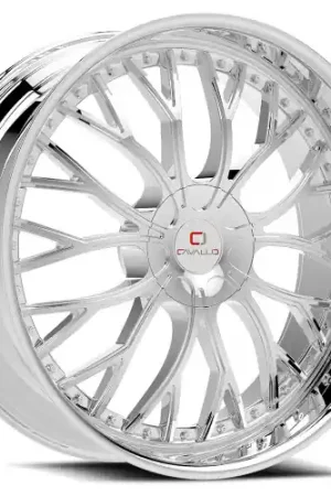 Cavallo CLV-33 5x108/5x114.3 22x8.5 +38 Chrome Instant Buy
