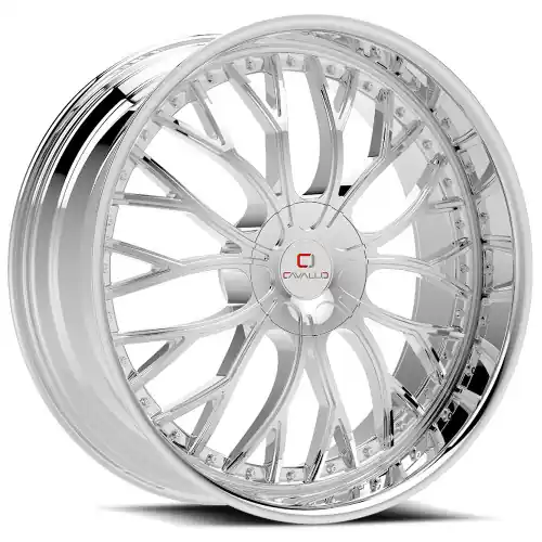 Cavallo CLV-33 5x108/5x114.3 22x8.5 +38 Chrome Instant Buy