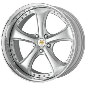 Work Wheels VS-KF 5x115 19x12.5+2 Light Grey Silver O Disk FULL REVERSE Handmade