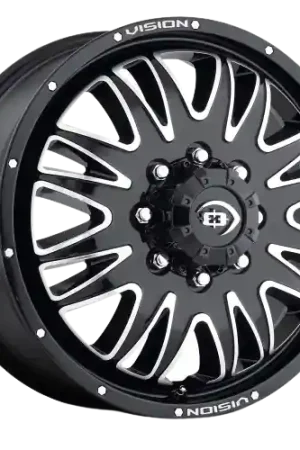 Hot Deal Vision HD 401 Rival 8x165.1 20x8.25+106 Gloss Black Machined Face