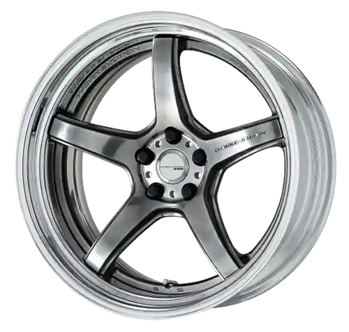 Fast Shipping Work T5R 2P 5x120 19x11.5 +38 GT SILVER