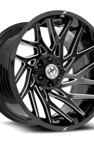 Shop Now XF Off-Road XF-229 5x127/5x139.7 20x10 -12 Gloss Black & Milled