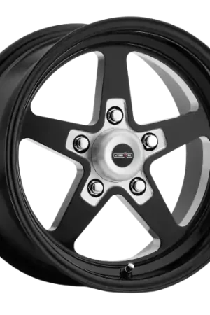 Luxury Vision American-Muscle 571 Sport Star II 5x120.65 15x10-25 Gloss Black with Milled Center