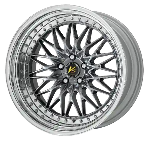 Fan Favorite Work Vs-Xv 5x108 20x15-18 R Disk Brilliant Silver Black