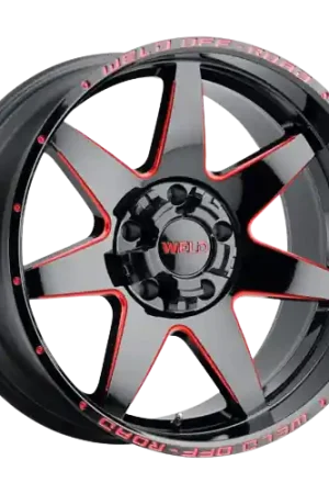 New Arrival WELD Off-Road Retaliate 5x139.7 20x10 -18 Gloss Black/Milled RED