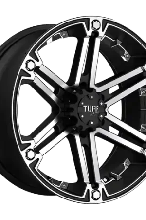 Certified Tuff T01 6X139.7 18X9 +25 FLAT BLACK W/ MACHINED FACE