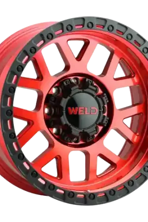 One Day Deal WELD Off-Road Cinch 5x114.3 17x9 -12 Candy RED / Satin Black