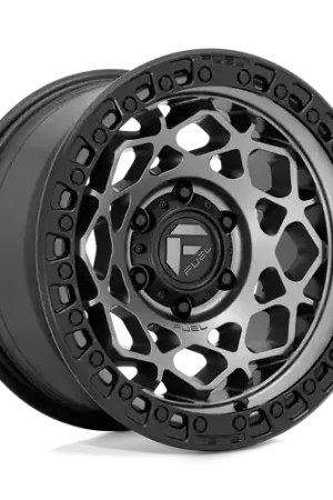 Today Only Fuel 1PC D784 UNIT 6X114.3 17X9 +1 GUNMETAL WITH MATTE BLACK RING