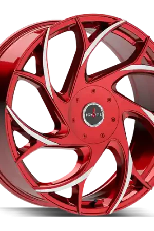 Special Offer Ignite Inferno 5x114.3/5x120 20x8.5 +35 Candy Red Milled Tips