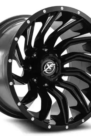 XF Off-Road XF-224 8x165.1/8x170 20x9 +0 Gloss Black & Milled Limited Edition