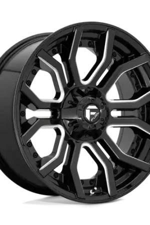Fuel 1PC D711 RAGE 6X135/6X139.7 22X10 -18 GLOSS BLACK MILLED Factory Price