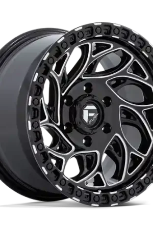 Fuel 1PC D840 RUNNER OR 5X127 18X9 -12 GLOSS BLACK MILLED Fast Shipping