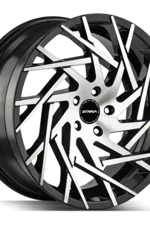 Last Chance Strada Nido 5x114.3 20x8.5 +35 Gloss Black Machined