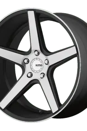 Price Drop KMC KM685 DISTRICT 5X112 20X10.5 +45 SATIN BLACK MACHINED FACE