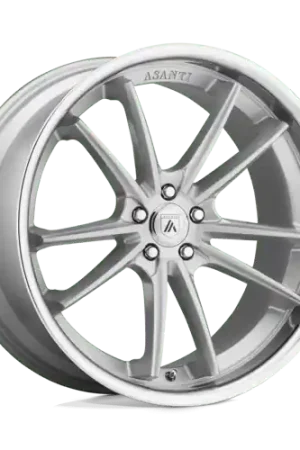 Asanti Black ABL-23 SIGMA 5X115 20X10.5 +20 BRUSHED SILVER W/ CHROME LIP Place Order