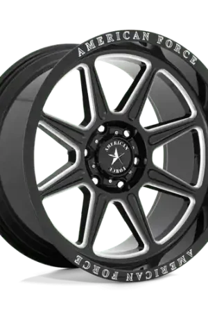Discount American Force AC002 Trail 6X135 22X10 -18 GLOSS BLACK MILLED