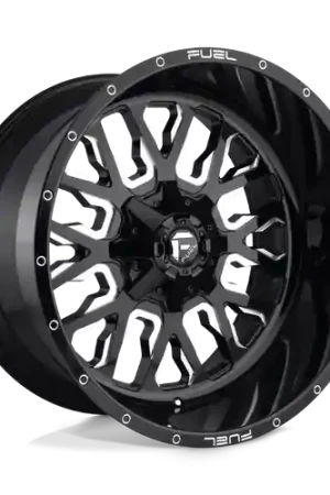 Fuel 1PC D611 STROKE 8X170 18X9 +1 GLOSS BLACK MILLED Money Back Guarantee