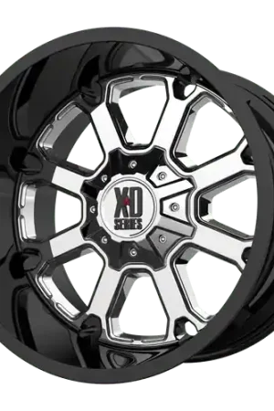 Wholesale XD XD825 BUCK 25 5X127/5X139.7 20X9 +18 PVD CENTER GLOSS BLACK LIP