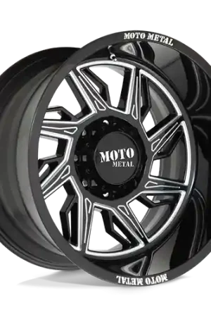 Moto Metal MO997 HURRICANE 6X135 20X10 -18 GLOSS BLACK MILLED - RIGHT DIRECTIONAL High Quality